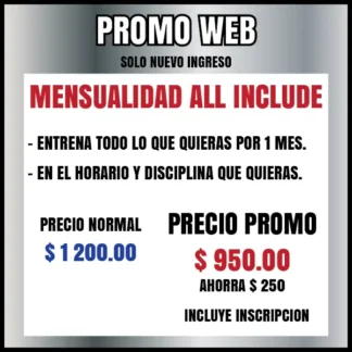 Promoción Mensualidad