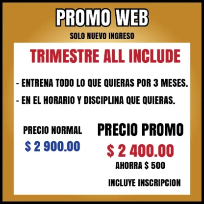 Promoción trimestral